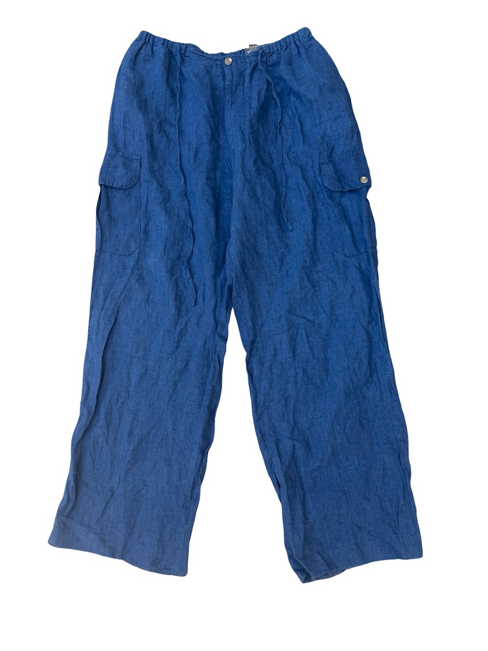 Men's Martin Gordon Wide Leg Linen Cargo Pants
